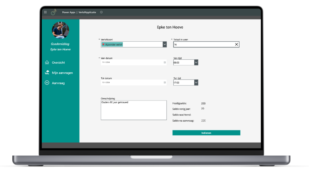 Verlofapp verlof indienen | Teamsapps Verlofapp verlof indienen | Teamsapps